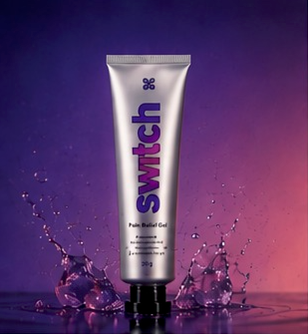 Recovery gel with water splash